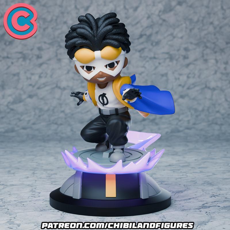 静态冲击 3D打印模型|Chibi Land Figures – Static Shock – 3D Print Model STL