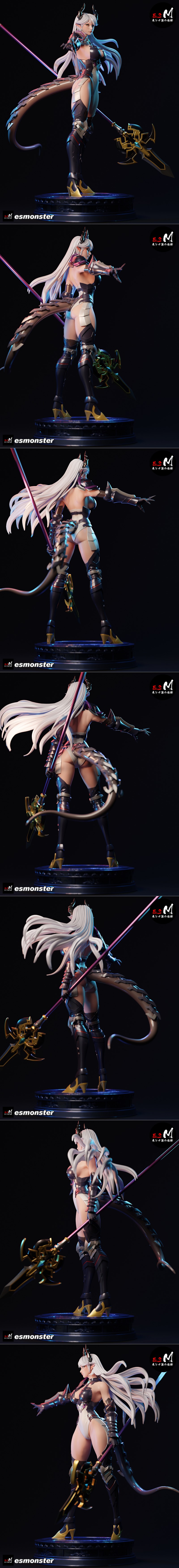 E.S怪物 - 月之女神 - 3D打印模型|E.S Monster – Luna – 3D Print Model STL