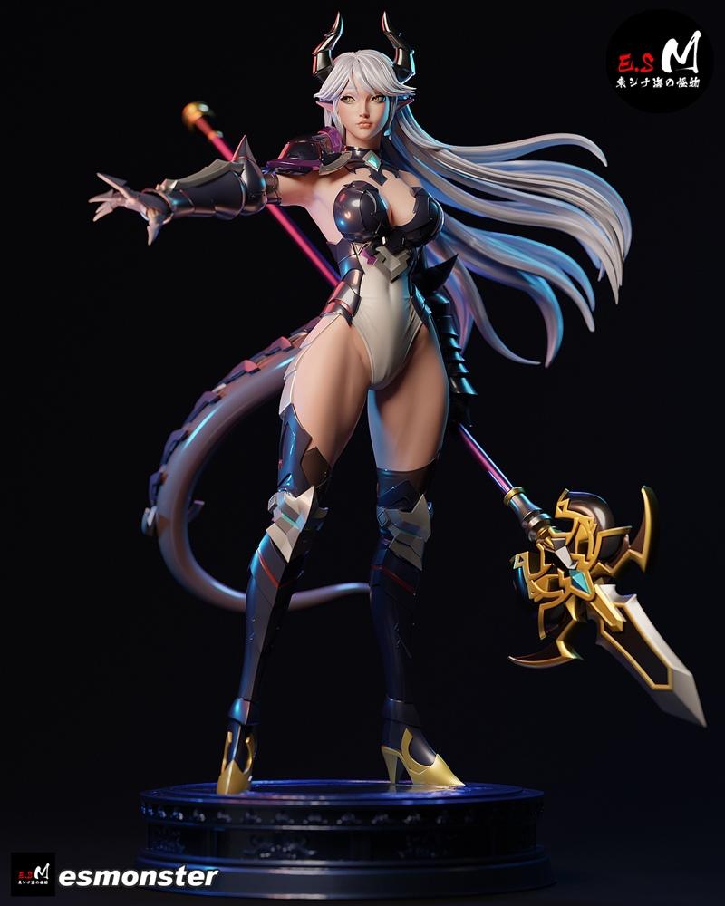 E.S怪物 - 月之女神 - 3D打印模型|E.S Monster – Luna – 3D Print Model STL