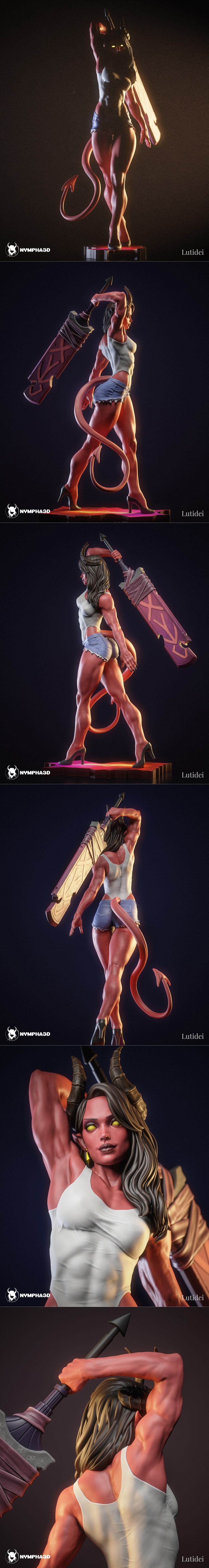 Nympha - Malevola 3D打印模型|Nympha – Malevola (Dispatch) – 3D Print Model STL