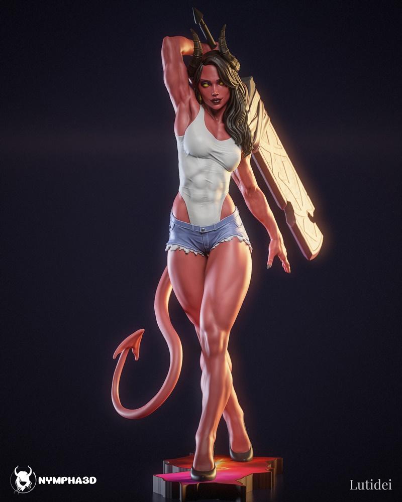 Nympha - Malevola 3D打印模型|Nympha – Malevola (Dispatch) – 3D Print Model STL