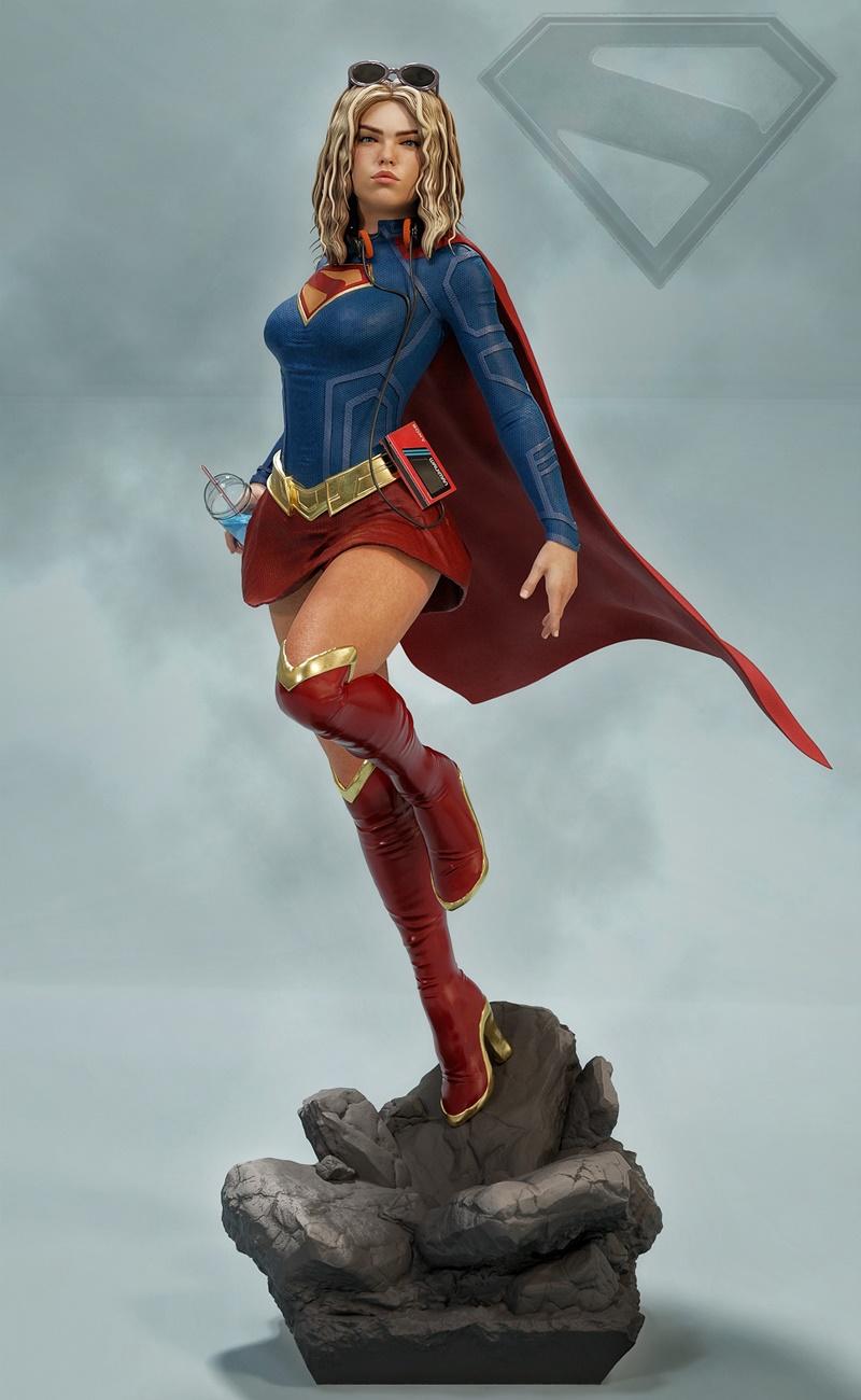 MCM3D超酷少女3D打印模型|MCM3D – Super Alcok Girl – 3D Print Model STL