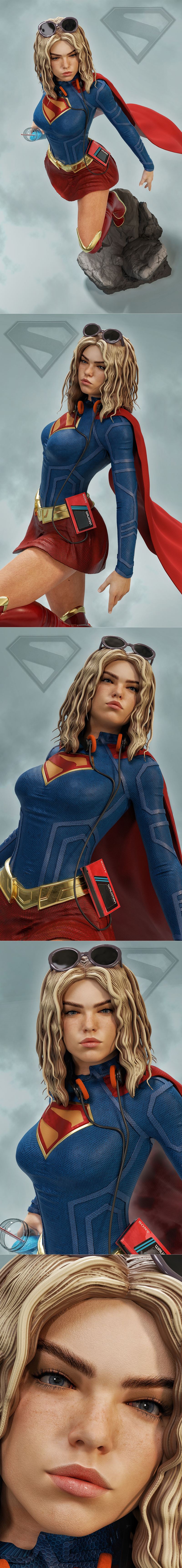 MCM3D超酷少女3D打印模型|MCM3D – Super Alcok Girl – 3D Print Model STL