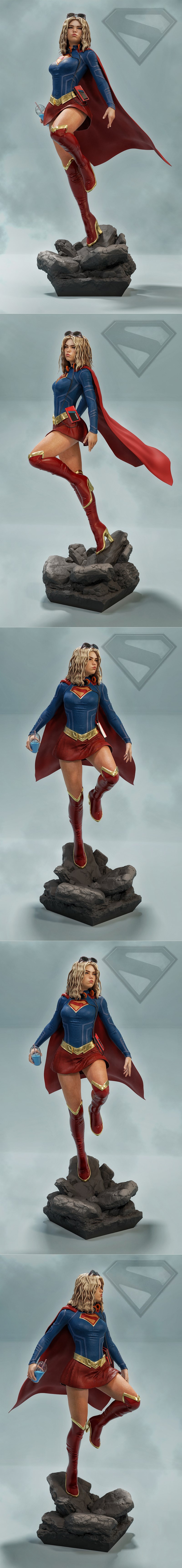 MCM3D超酷少女3D打印模型|MCM3D – Super Alcok Girl – 3D Print Model STL