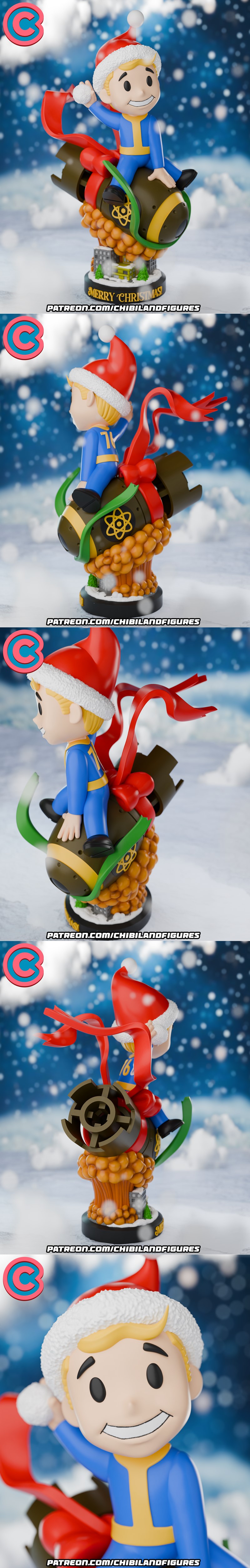 Vault Boy 3D打印迷你玩偶模型|Chibi Land Figures – Vault Boy – 3D Print Model STL
