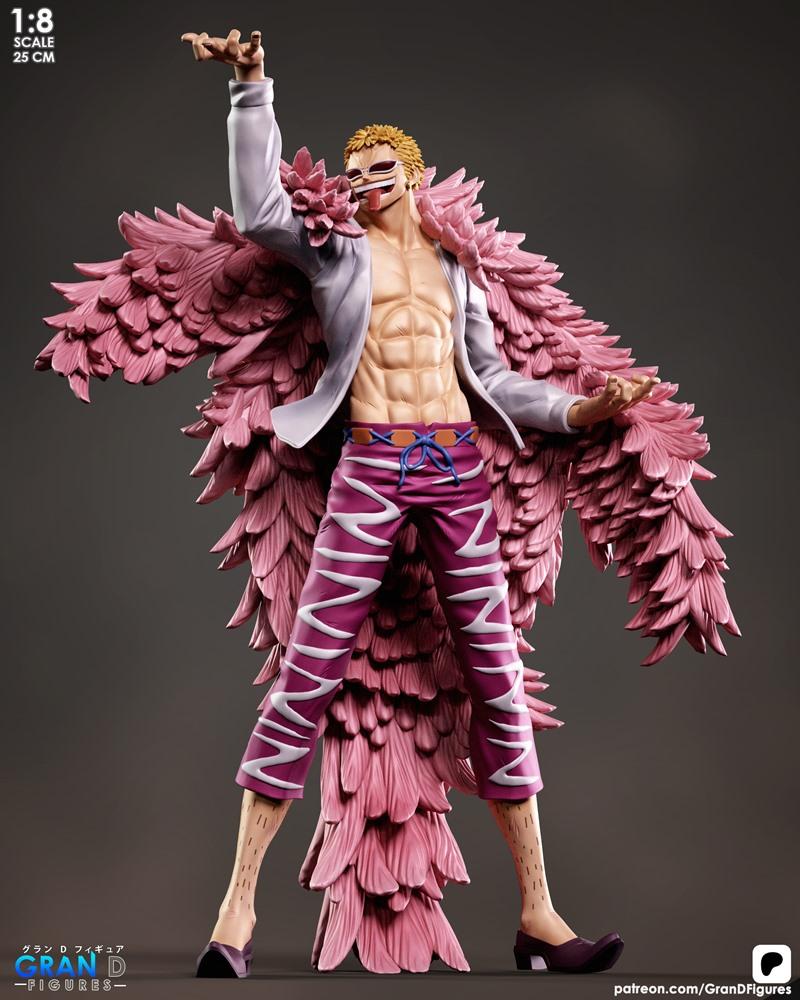 海贼王多弗朗明哥3D打印模型|Gran D. Figures – Doflamingo – One Piece – 3D Print Model STL