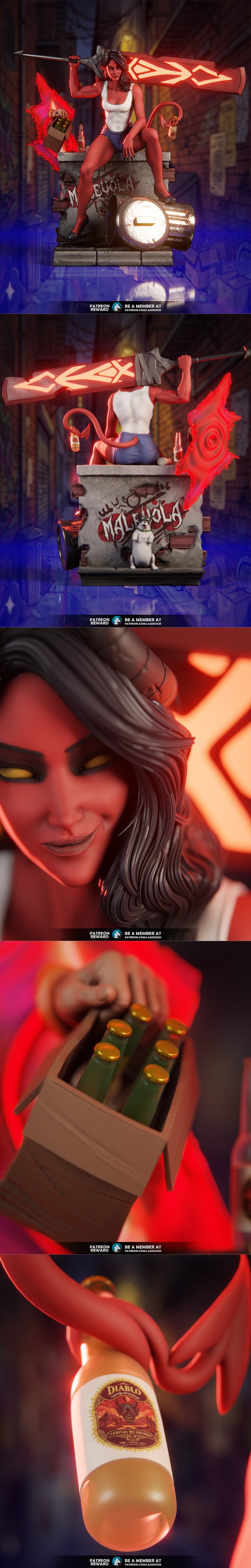 LA3Design - 大地之子 3D打印模型 STL|LA3Design – Dispatch – Malevola – 3D Print Model STL