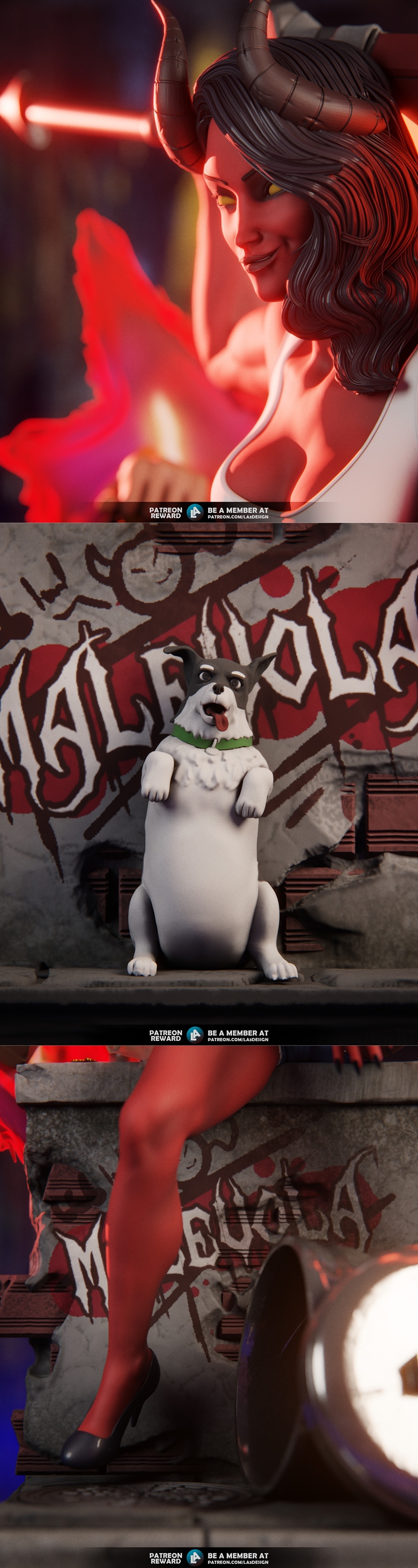 LA3Design - 大地之子 3D打印模型 STL|LA3Design – Dispatch – Malevola – 3D Print Model STL