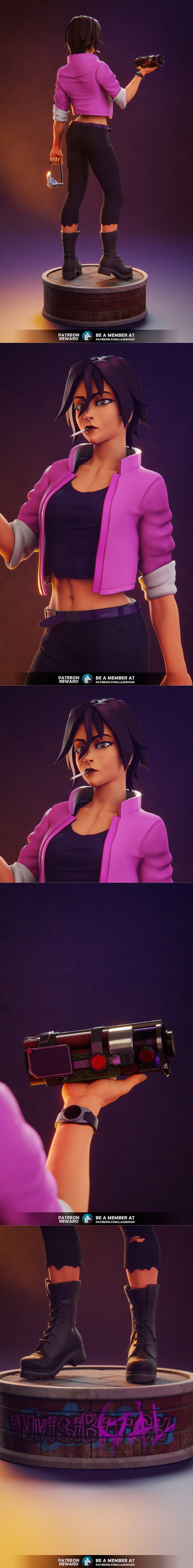 LA3Design – 派送 –  invisigal 3D打印模型|LA3Design – Dispatch – Invisigal – 3D Print Model STL