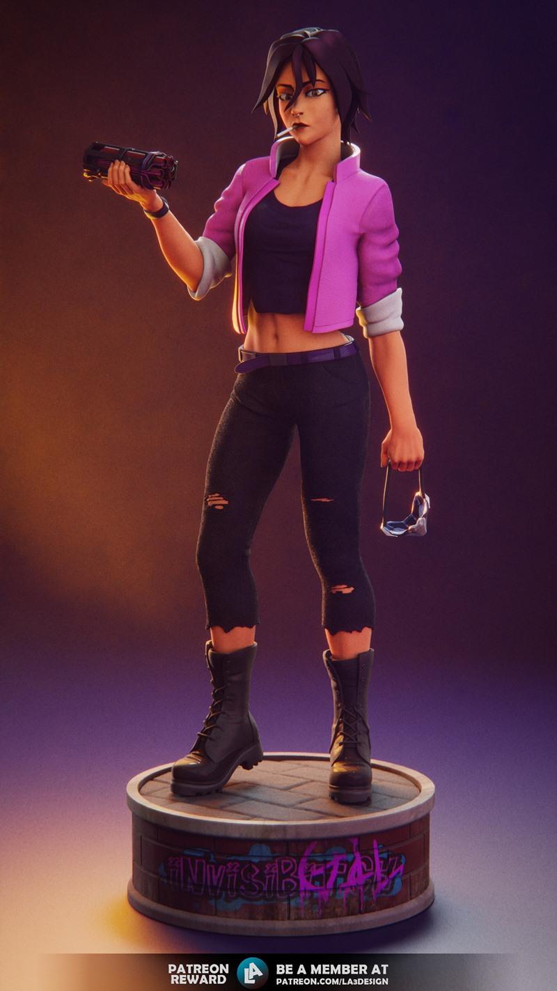 LA3Design – 派送 –  invisigal 3D打印模型|LA3Design – Dispatch – Invisigal – 3D Print Model STL