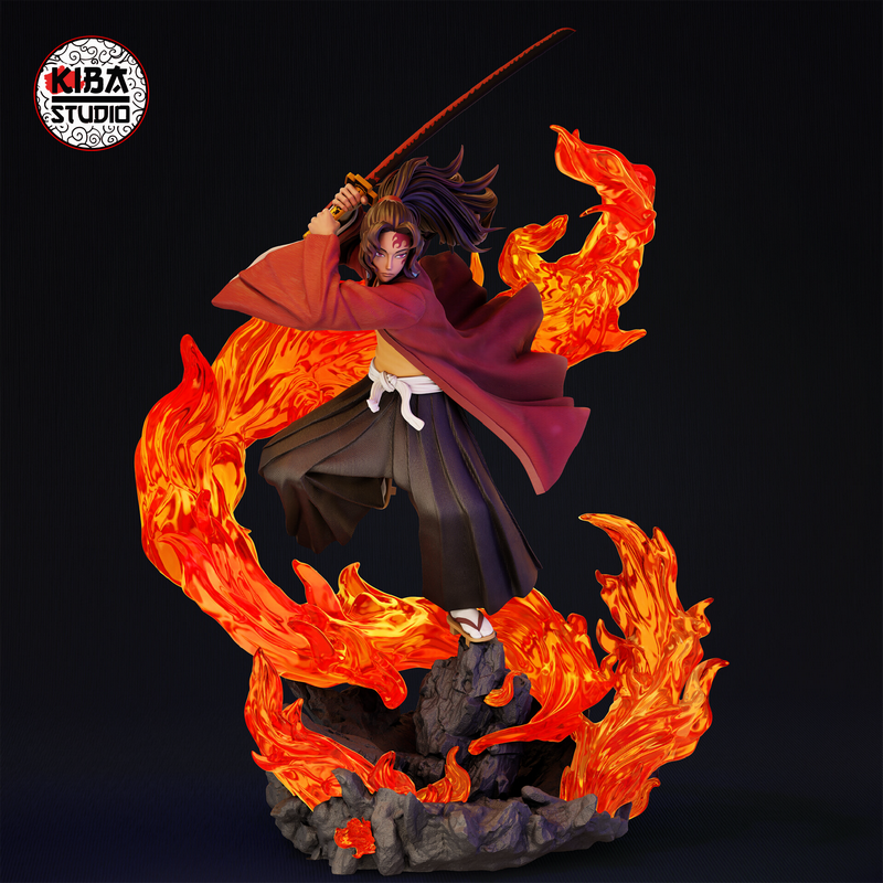 Kiba Studio - 鬼灭之刃 - 究极之刃祢豆子 3D打印模型|Kiba Studio – Yoriichi Tsugikuni – Demon Slayer – 3D Print Model