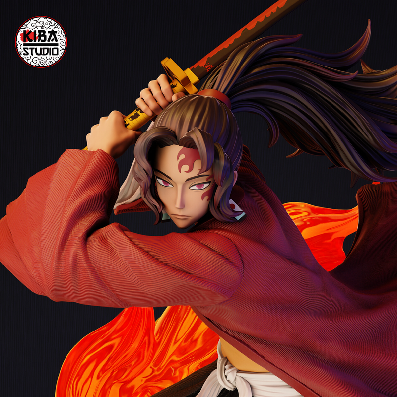 Kiba Studio - 鬼灭之刃 - 究极之刃祢豆子 3D打印模型|Kiba Studio – Yoriichi Tsugikuni – Demon Slayer – 3D Print Model