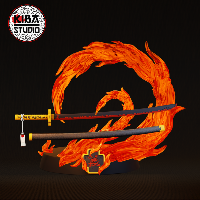 Kiba Studio - 鬼灭之刃 - 究极之刃祢豆子 3D打印模型|Kiba Studio – Yoriichi Tsugikuni – Demon Slayer – 3D Print Model