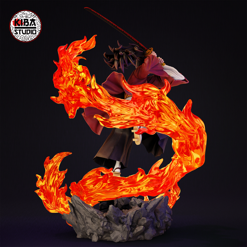 Kiba Studio - 鬼灭之刃 - 究极之刃祢豆子 3D打印模型|Kiba Studio – Yoriichi Tsugikuni – Demon Slayer – 3D Print Model