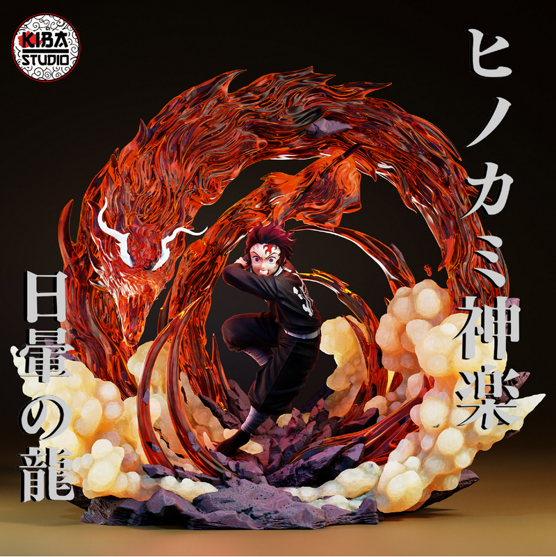 禅拳师——炭治郎——鬼灭之刃——3D打印模型|Kiba Studio – Tanjiro Kamado – Demon Slayer – 3D Print Model