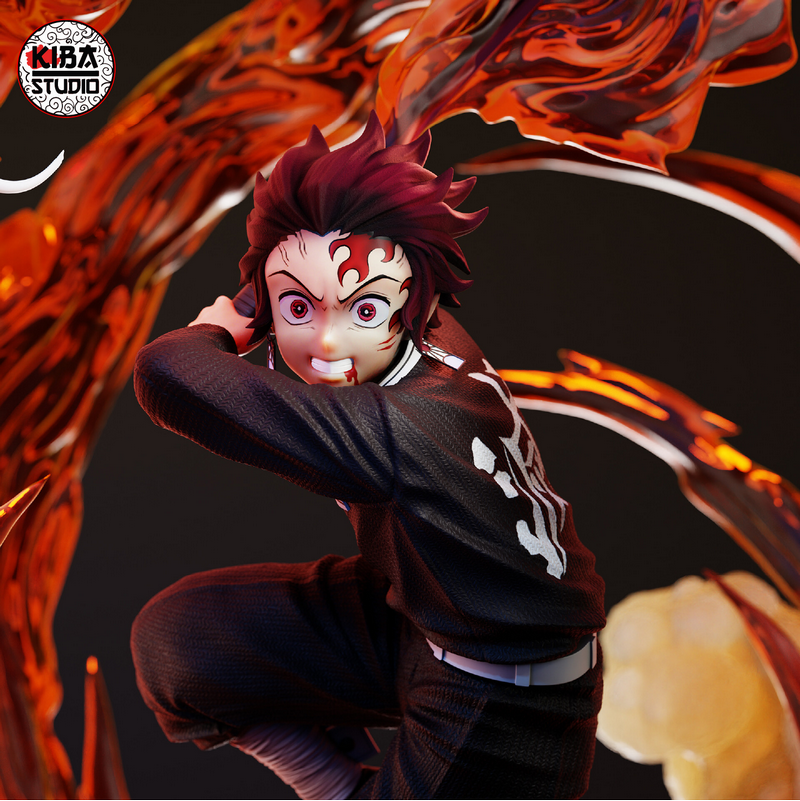 禅拳师——炭治郎——鬼灭之刃——3D打印模型|Kiba Studio – Tanjiro Kamado – Demon Slayer – 3D Print Model