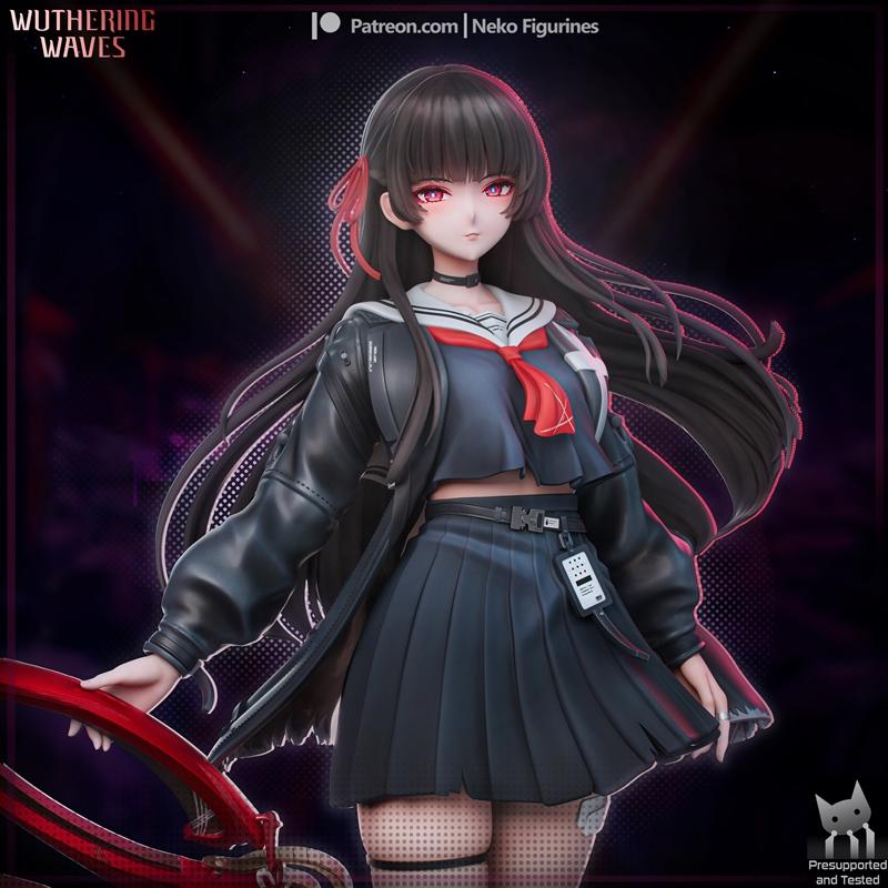 Wuthering Waves奇莎 3D打印模型|Neko Figurines – Wuthering Waves – Chisa – 3D Print Model STL