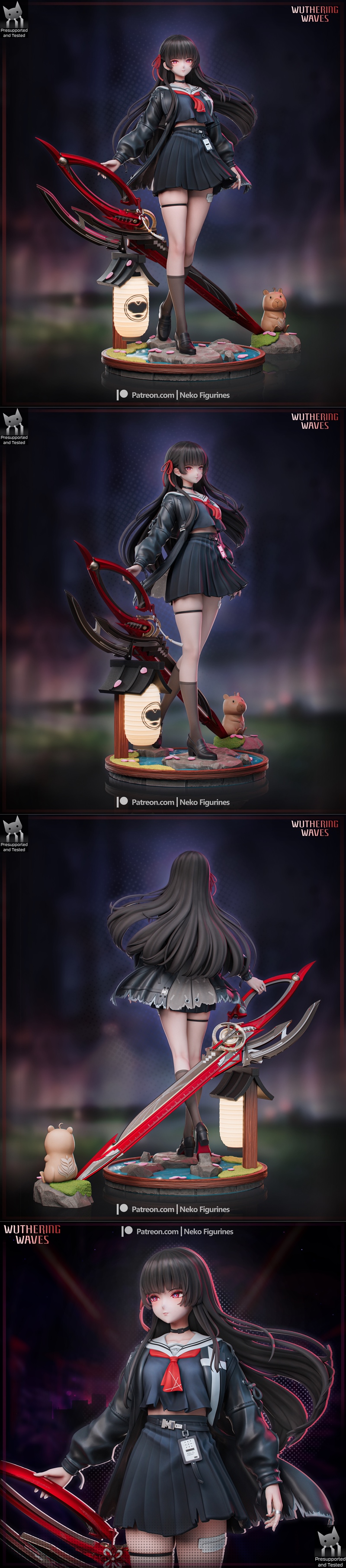 Wuthering Waves奇莎 3D打印模型|Neko Figurines – Wuthering Waves – Chisa – 3D Print Model STL