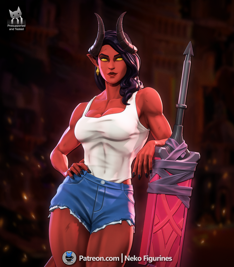 男爵兽 3D打印模型|Neko Figurines – Malevola – Dispatch Game Figure – 3D Print Model