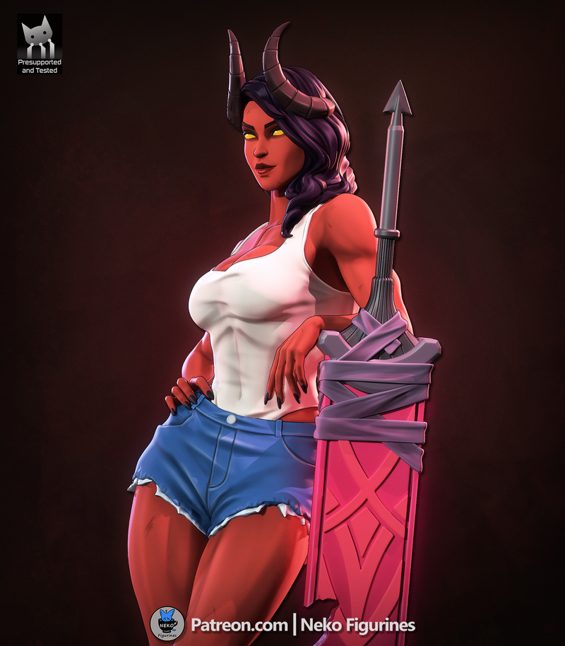 男爵兽 3D打印模型|Neko Figurines – Malevola – Dispatch Game Figure – 3D Print Model