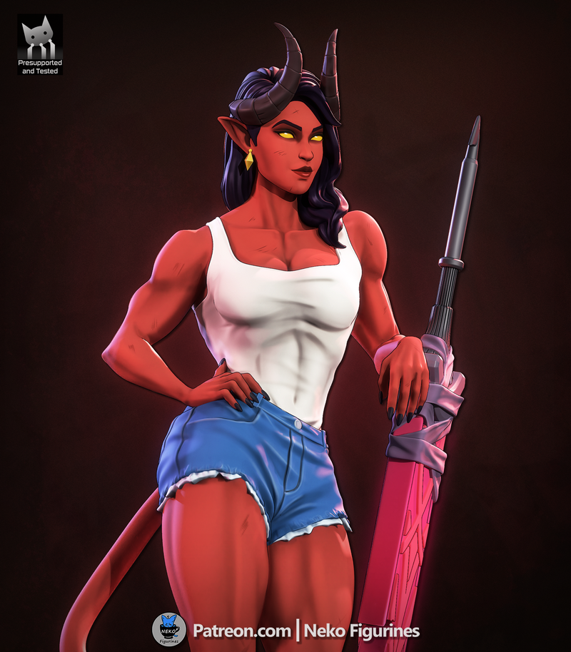 男爵兽 3D打印模型|Neko Figurines – Malevola – Dispatch Game Figure – 3D Print Model