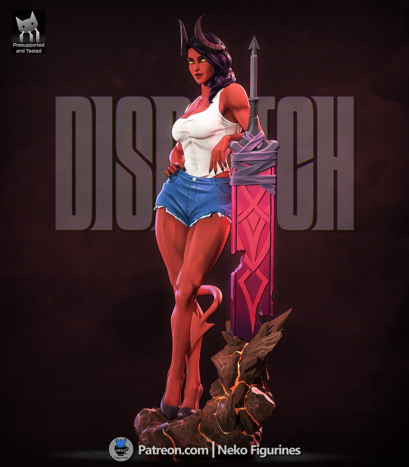 男爵兽 3D打印模型|Neko Figurines – Malevola – Dispatch Game Figure – 3D Print Model