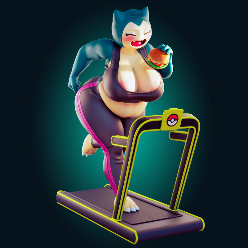 Rhu工作室 3D打印斯诺伦克斯模型|Officer Rhu – Snorlax – 3D Print Model