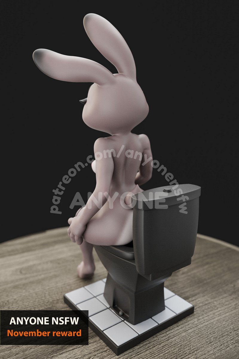 3D打印模型：兔子跳跳——《疯狂动物城》Judy Hopps角色模型|AnyoneNSFW – Judy Hopps – 3D Print Model
