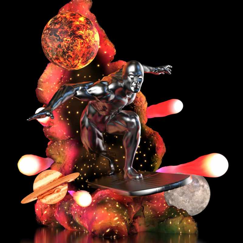 Silver Surfer – 3D Print Model