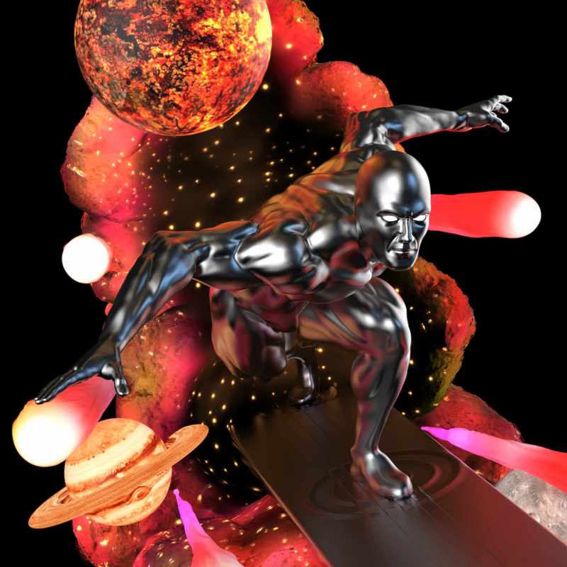 Silver Surfer – 3D Print Model