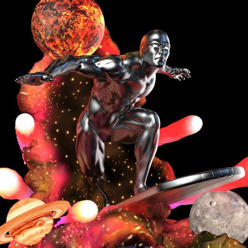 Silver Surfer – 3D Print Model