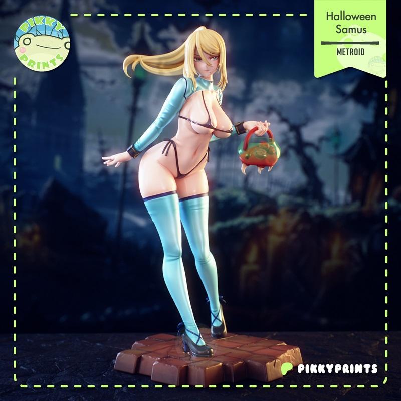 Pikky Prints – 超级马力欧 – 萨姆斯·阿兰 – 3D打印模型|Pikky Prints – Metroid – Samus Aran – 3D Print Model STL