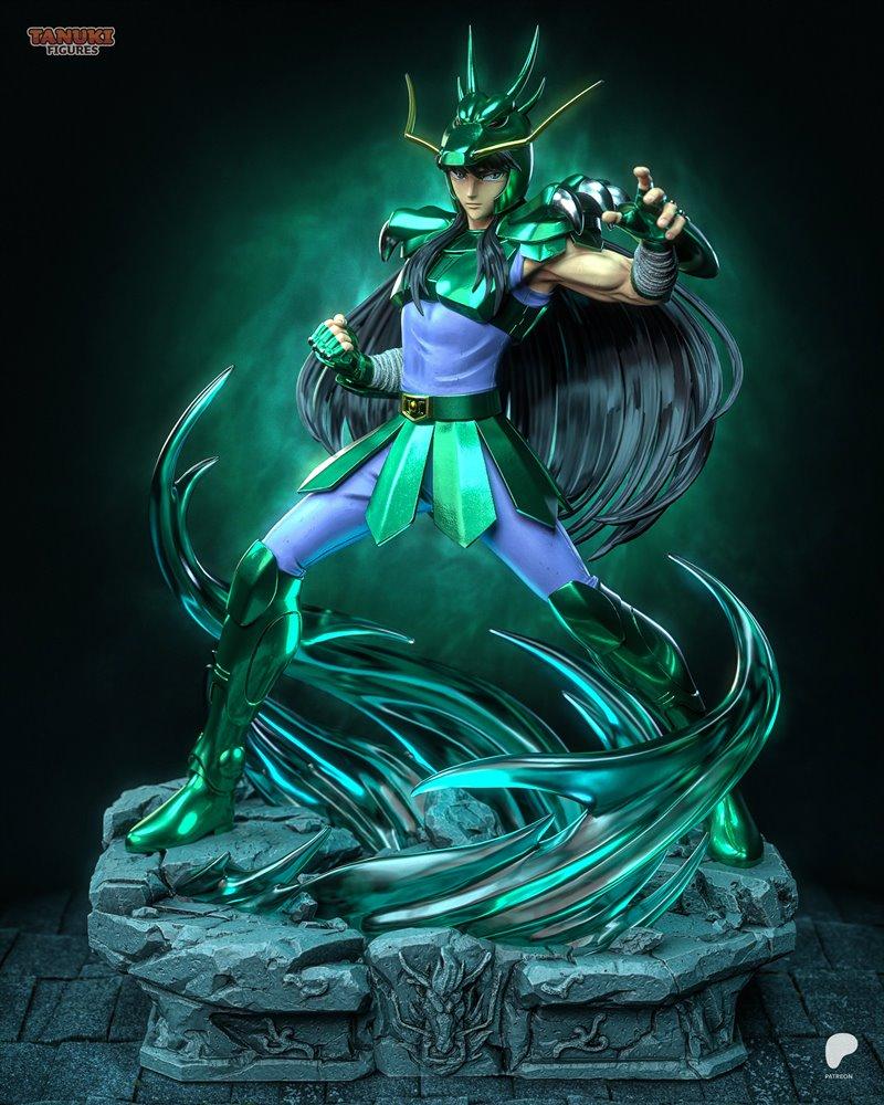 圣斗士星矢-沙利文-3D打印模型|Tanuki Figures – Shiryu – Saint Seiya – 3D Print Model STL