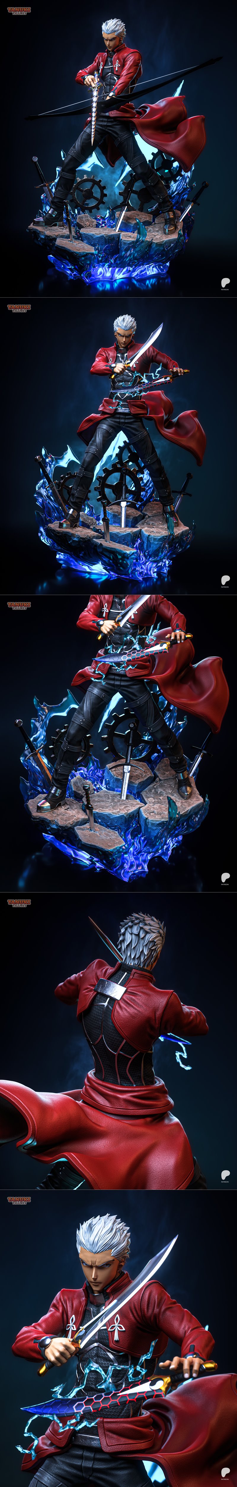 3D打印模型：Fatestay night  Archer角色造型|Tanuki Figures – Archer – Fatestay night – 3D Print Model STL