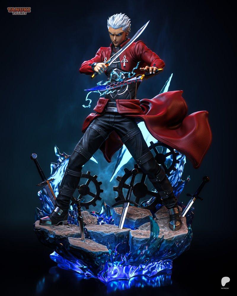 3D打印模型：Fatestay night  Archer角色造型|Tanuki Figures – Archer – Fatestay night – 3D Print Model STL