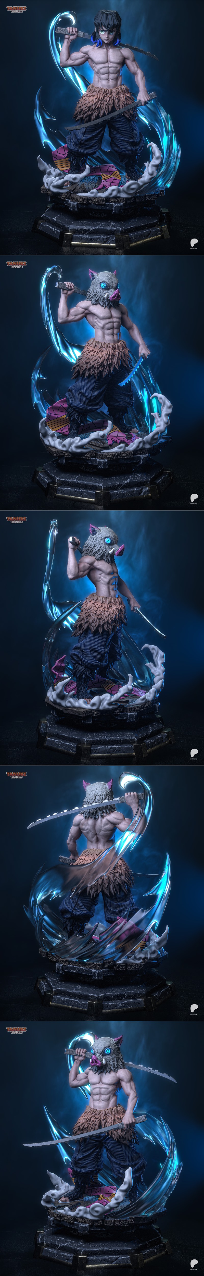 恶魔人灭却师·inosuke 3D打印模型|Tanuki Figures – Inosuke – Demon Slayer – 3D Print Model STL