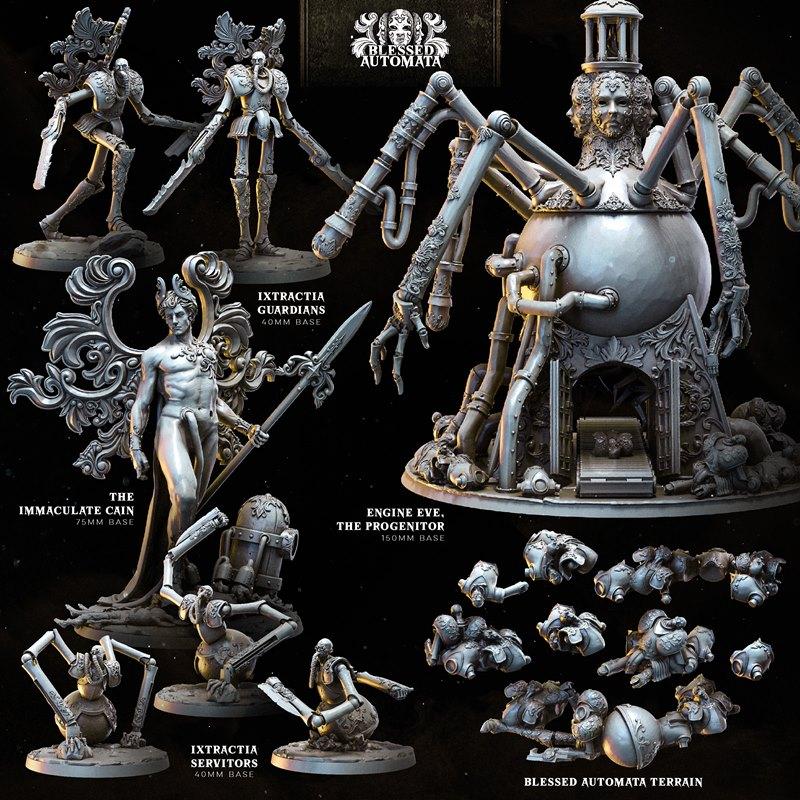 Bestiarum迷你模型——祝福的自动机3D打印模型|Bestiarum Miniatures – Blessed Automata – 3D Print Model STL