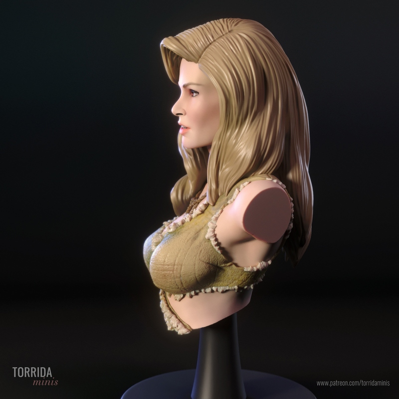 Torrida Minis 3D打印模型：洛娜胸像|Torrida Minis – Loana Bust – 3D Print Model