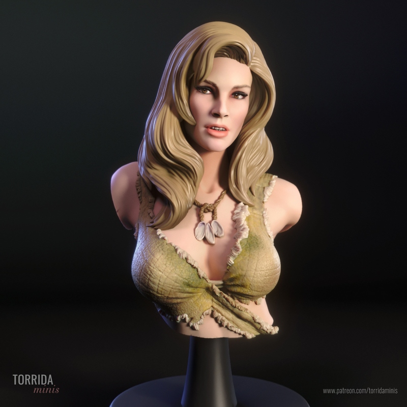 Torrida Minis 3D打印模型：洛娜胸像|Torrida Minis – Loana Bust – 3D Print Model