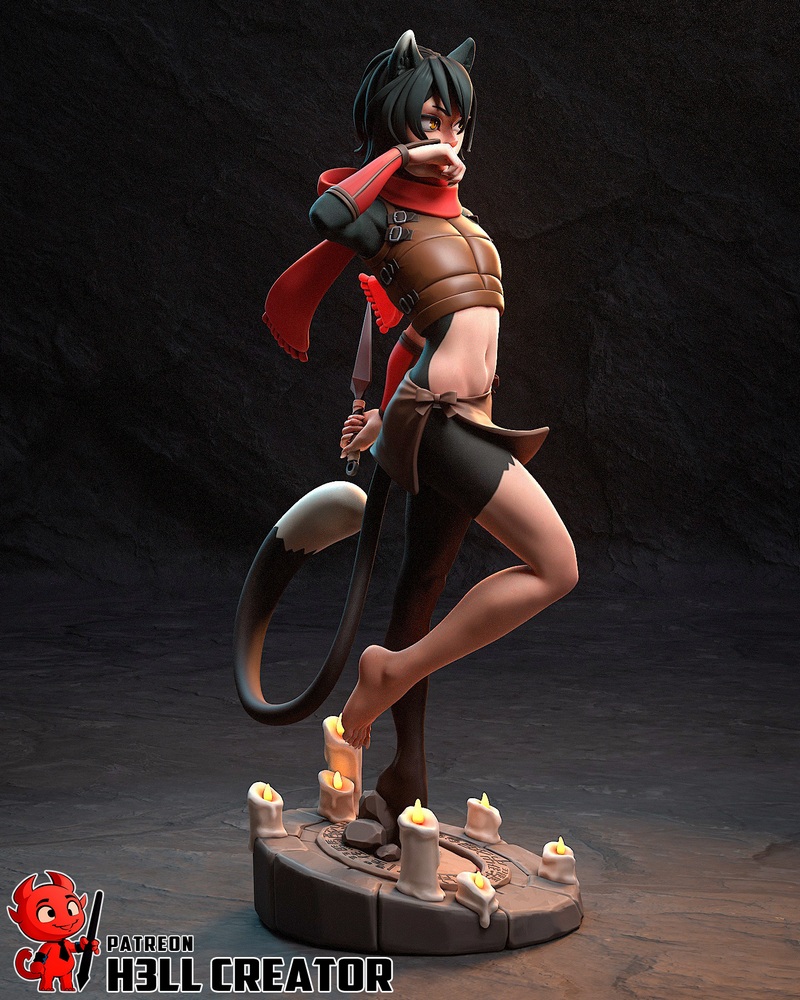 H3LL创作—— dungeon meshi 伊祖美 3D打印模型|H3LL Creator – Dungeon Meshi – Izutsumi – 3D Print Model