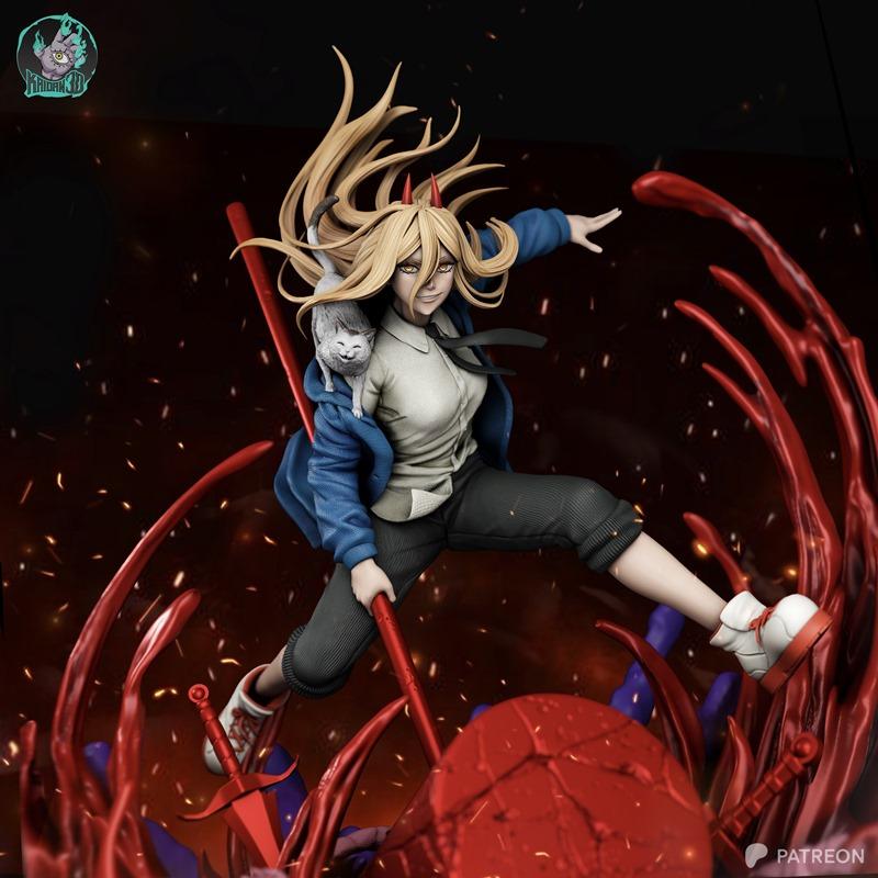 Kaidan Chainsaw Man 力量角色 3D打印模型|Kaidan – Chainsaw Man – Power – 3D Print Model STL