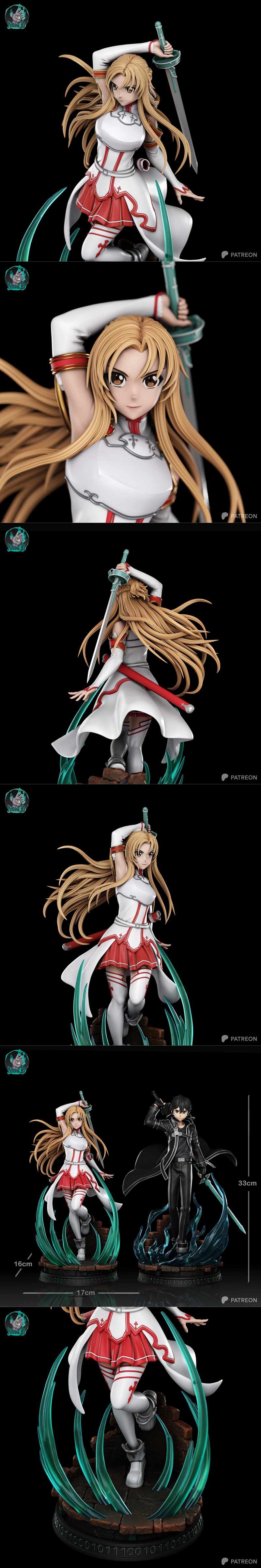 Kaidan 亚丝娜 3D打印模型|Kaidan – Asuna – 3D Print Model STL