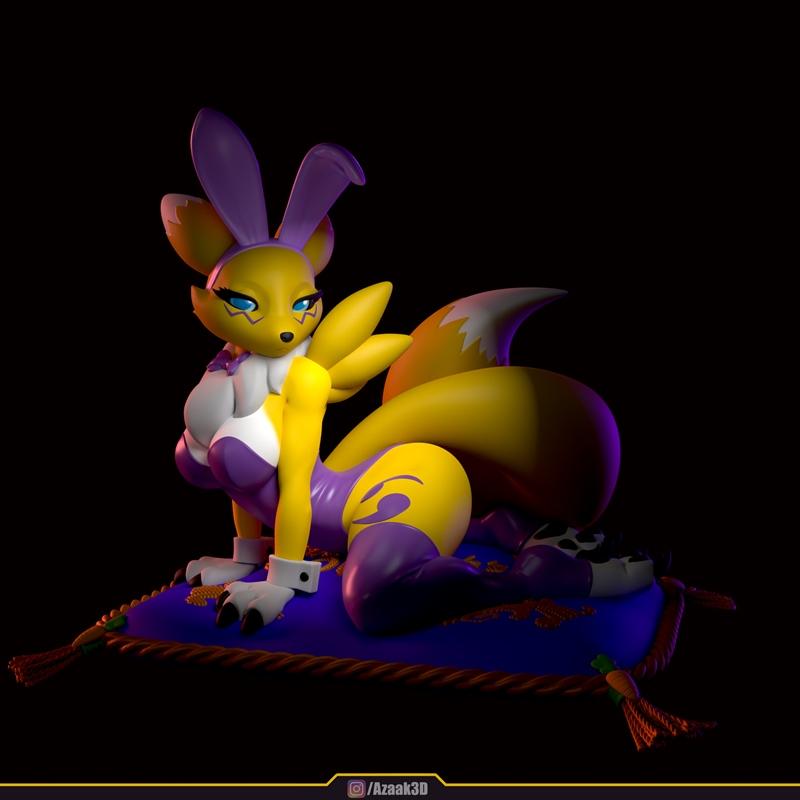 雷蒙恩 3D打印模型 兔服系列|Renamon – Bunnysuit Collection With – 3D Print Model STL