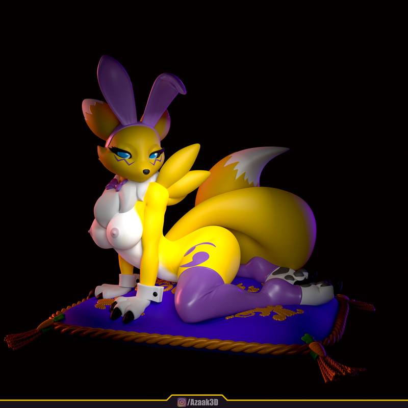 雷蒙恩 3D打印模型 兔服系列|Renamon – Bunnysuit Collection With – 3D Print Model STL