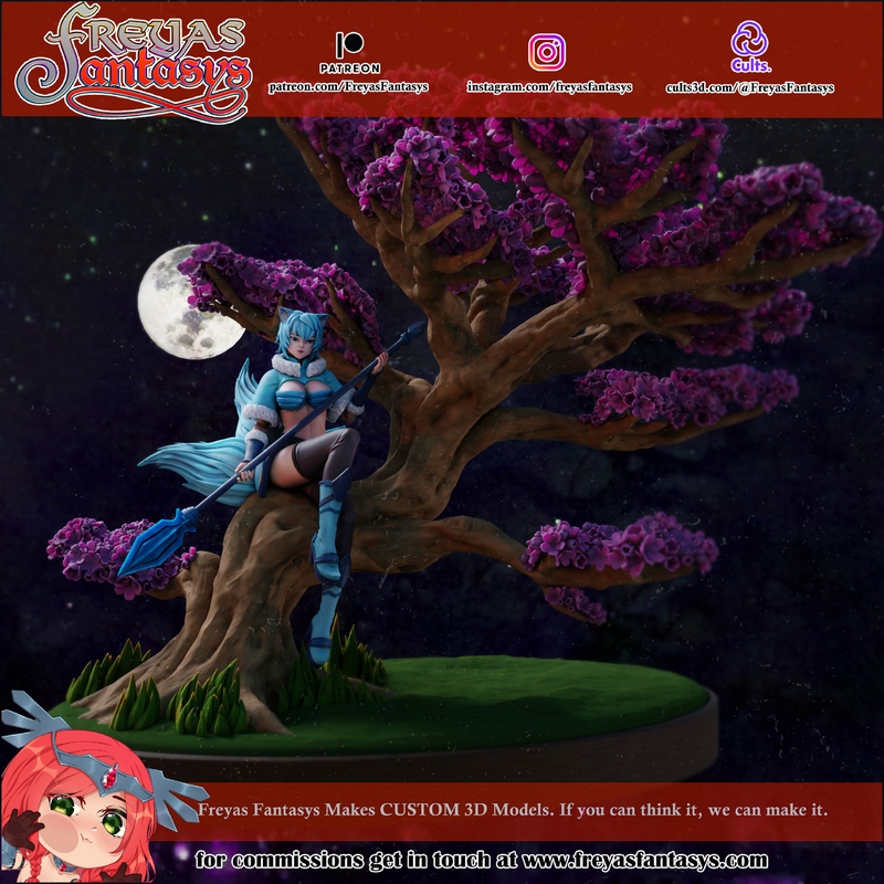Freyas Fantasys 樱花树3D打印模型|Freyas Fantasys – Sakura Tree OC – 3D Print Model