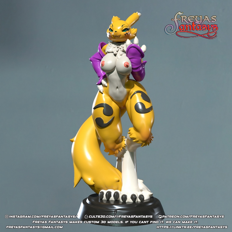 Freyas Fantasys 3D打印模型：Renamon角色精品复刻|Freyas Fantasys – Renamon – 3D Print Model