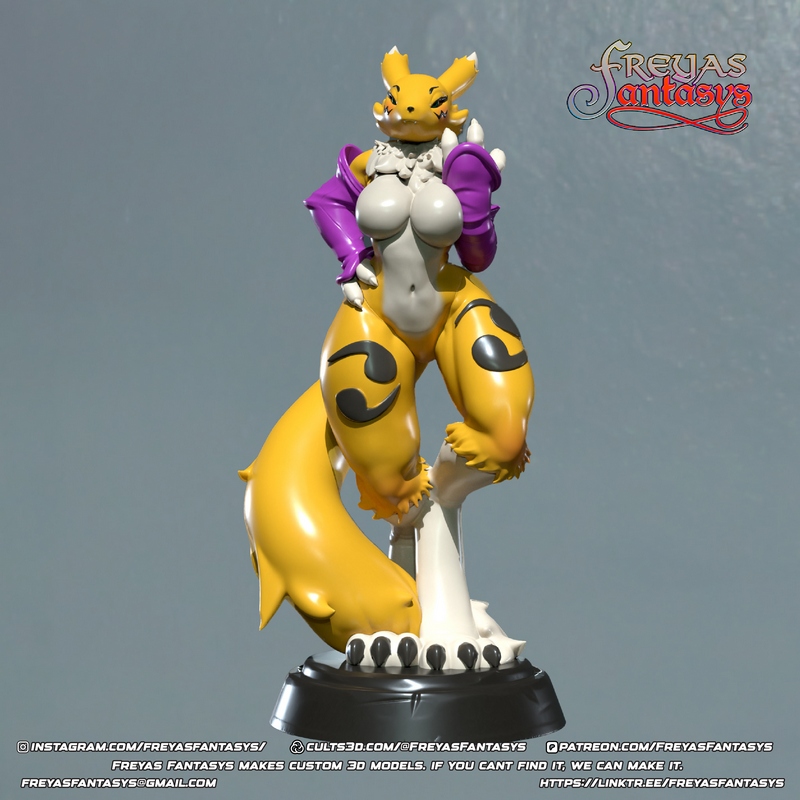 Freyas Fantasys 3D打印模型：Renamon角色精品复刻|Freyas Fantasys – Renamon – 3D Print Model