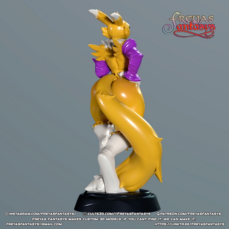 Freyas Fantasys 3D打印模型：Renamon角色精品复刻|Freyas Fantasys – Renamon – 3D Print Model