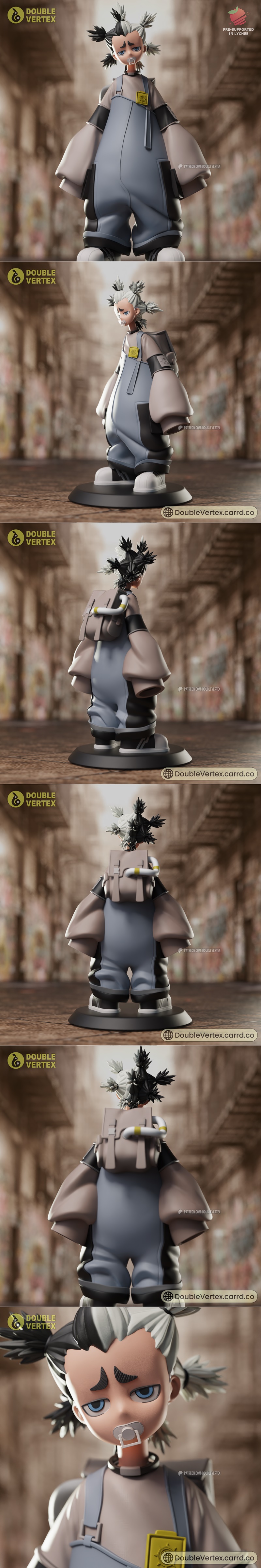 双顶点——致圣诞——加奇阿库塔动漫3D打印模型|Double Vertex – Dear Santa – Gachiakuta Anime Figure – 3D Print Model STL