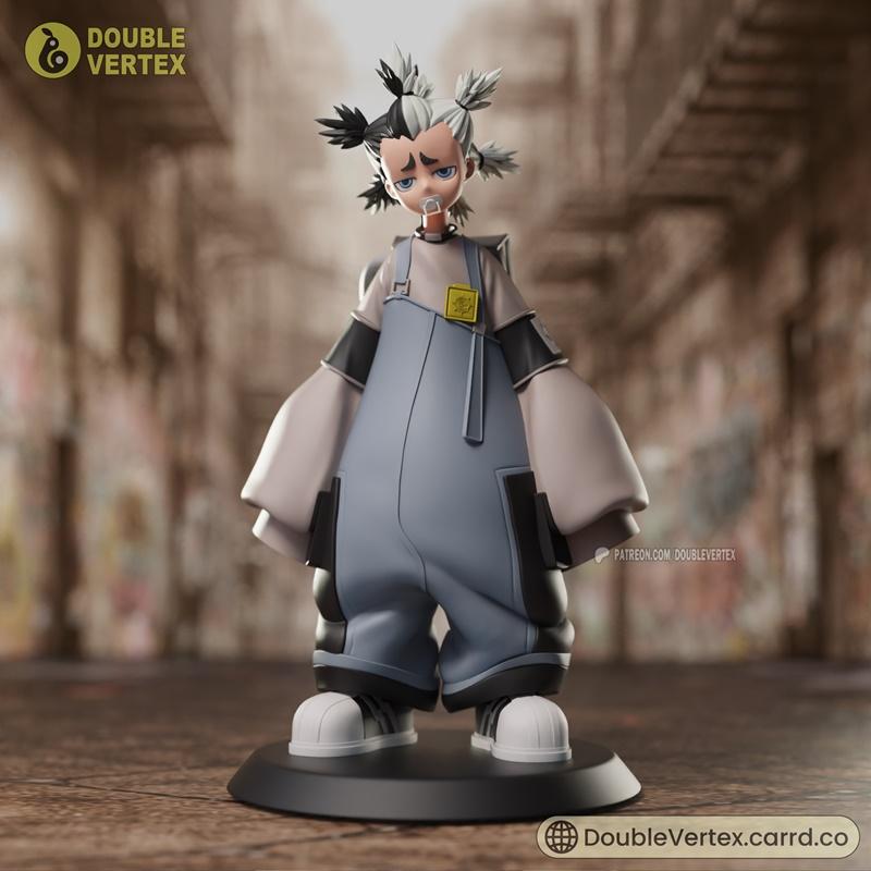 双顶点——致圣诞——加奇阿库塔动漫3D打印模型|Double Vertex – Dear Santa – Gachiakuta Anime Figure – 3D Print Model STL